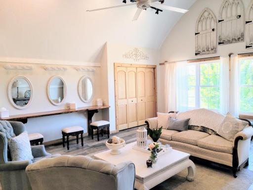 Bright bridal suite