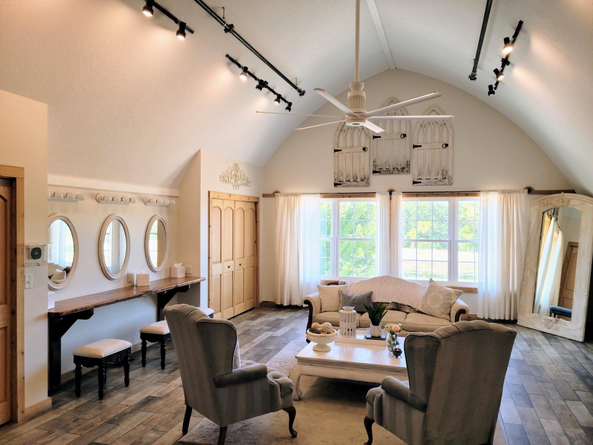 Another view of the beautiful bridal suite