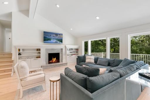 Family room with sun filled light - all new windows throughout