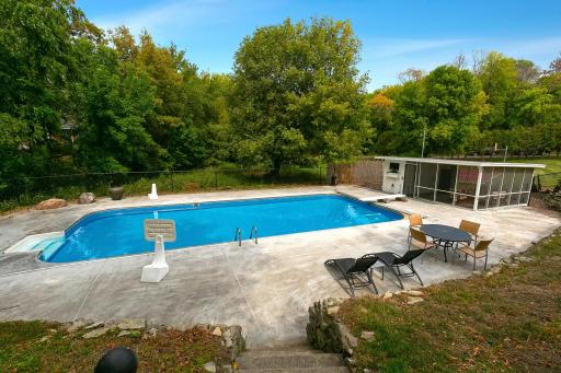 In ground heated saltwater pool [New cover, filter, and cleaner]