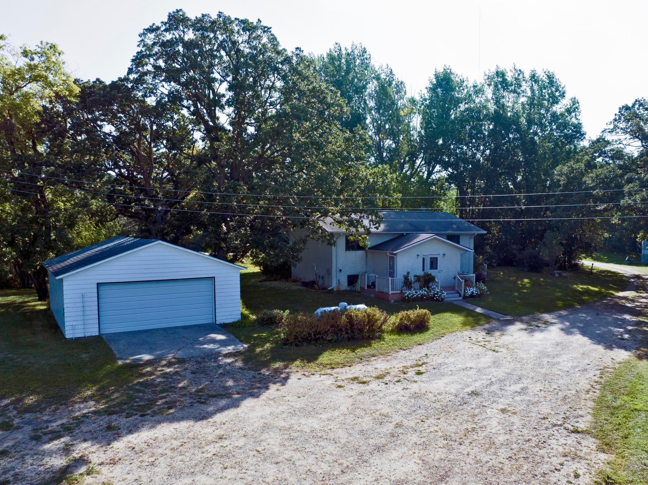 Detached double garage