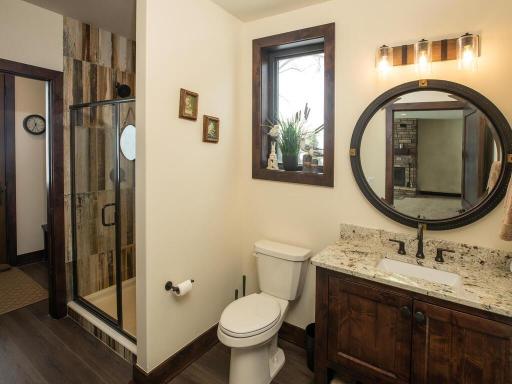 Lower Level Bath/Shower with Lake Access.