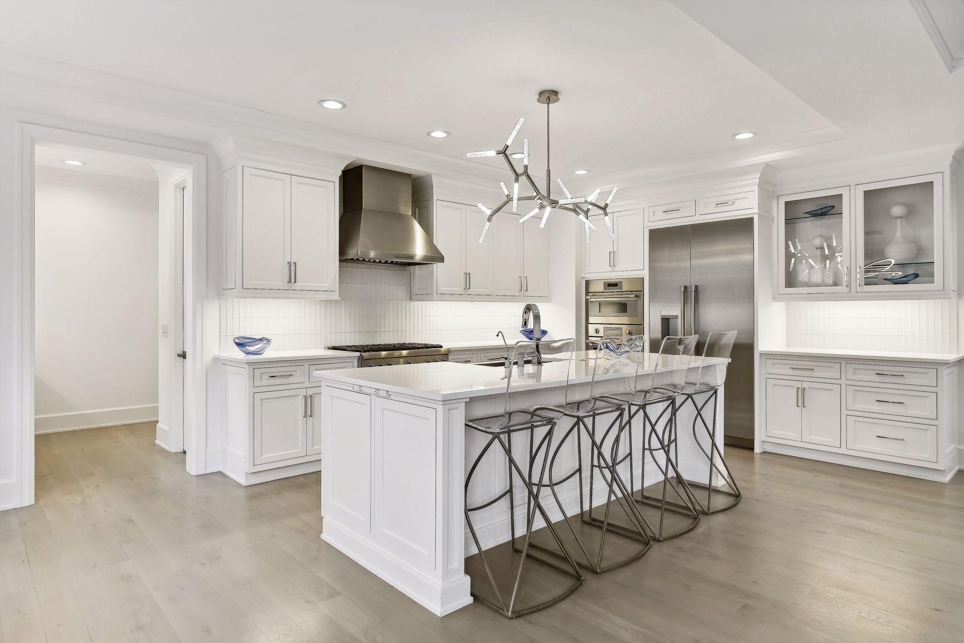 Kitchen with spacious center island