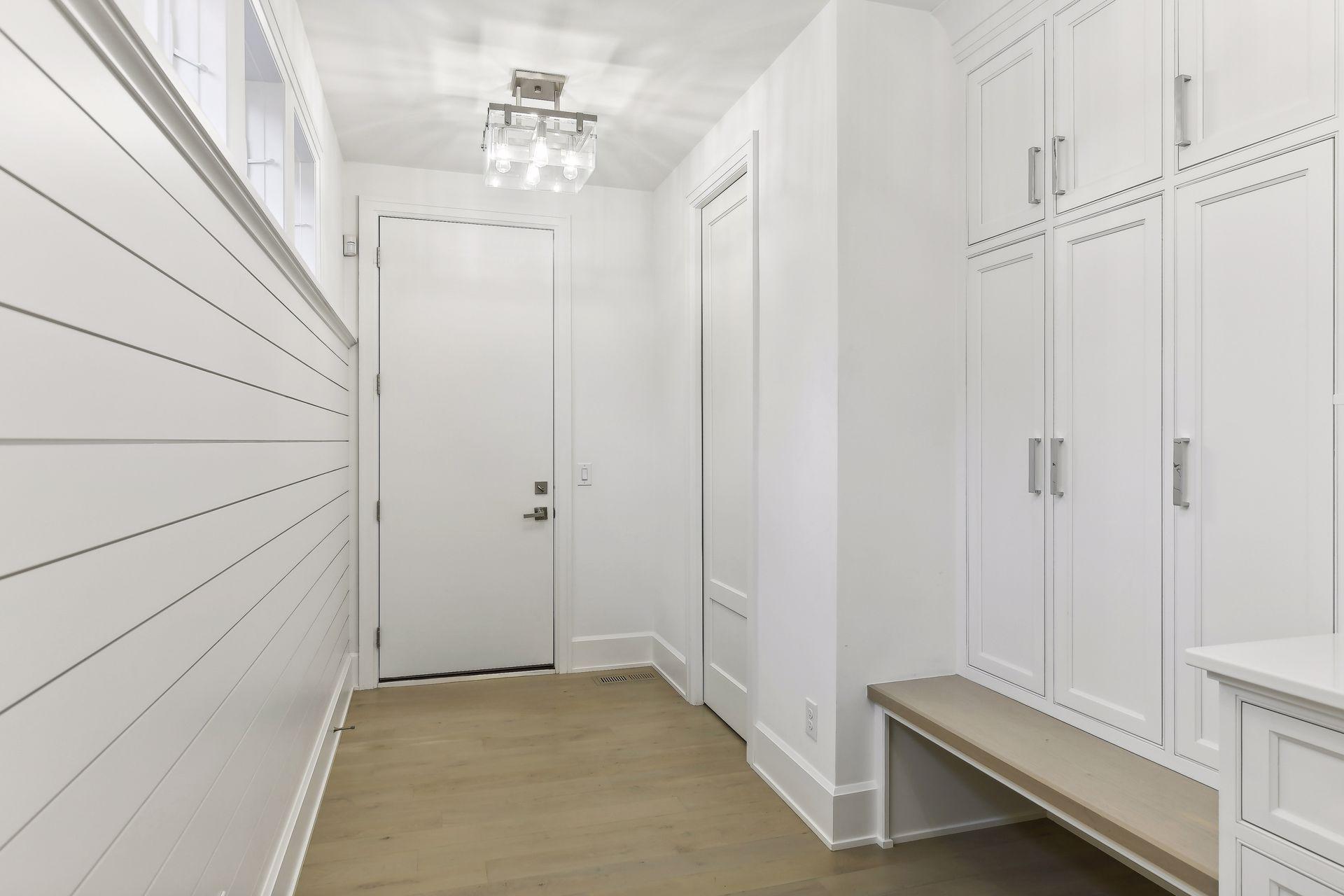Mudroom with closet
