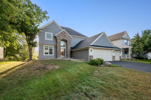 Amazing curb appeal from the brick and shake