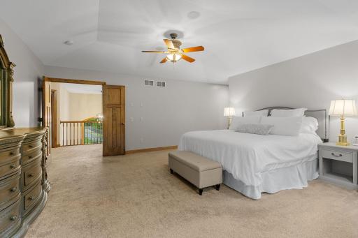 French doors open into a spacious Master Suite!