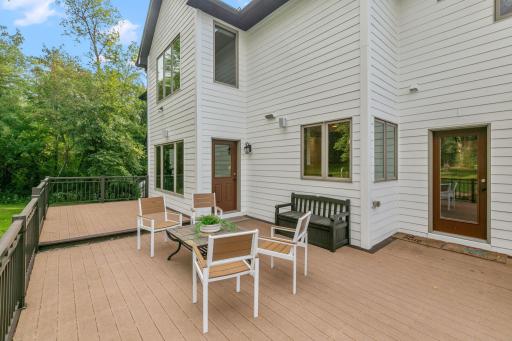 Multi-level maintenance free deck and railings