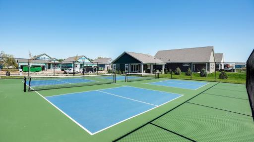 Brand new pickleball courts for home owner's in Pinnacle Reserve.