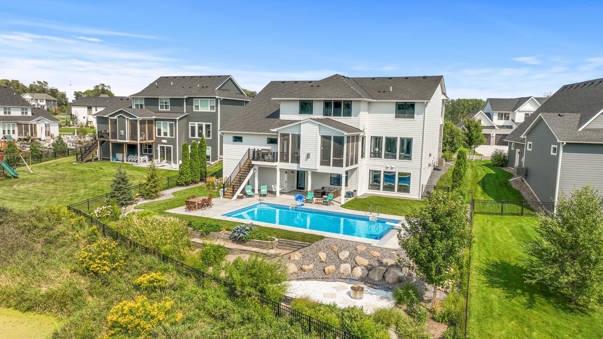 Stunning landscaping surrounding the home, and don't forget about the incredible views!