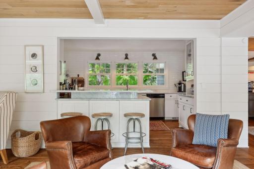 Breakfast bar perfect for in-kitchen dining.