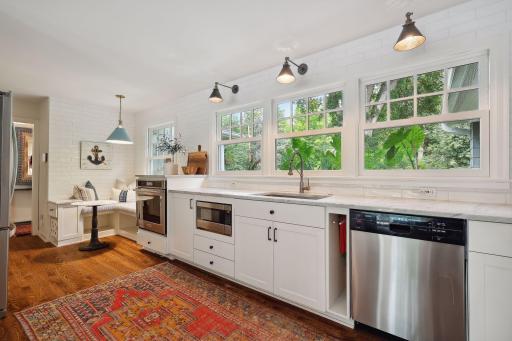 Great kitchen windows with natural light and ample counter space.
