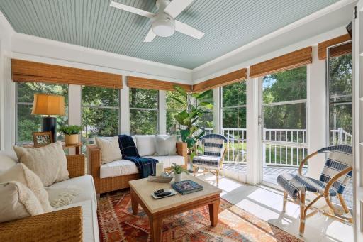 Walk out to deck and enjoy views of the acerage.