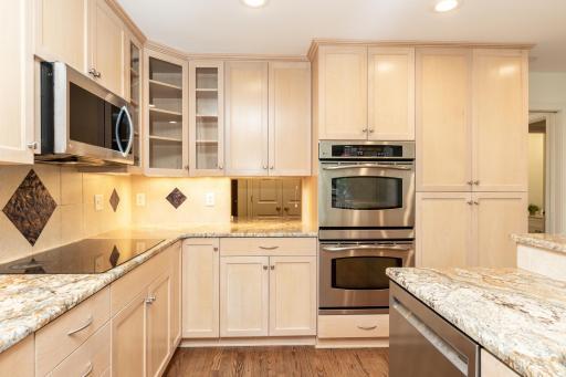 kitchen with double-ovens and custom cabinets.jpg