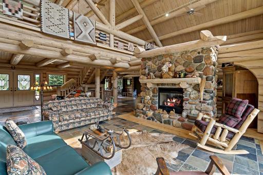 View from living room to expansive main level