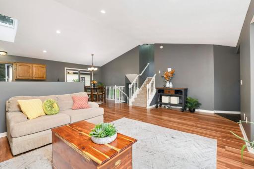 The entire main level has been freshly painted.