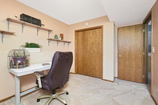 The lower level bedroom can easily be used as an office or excersize room.