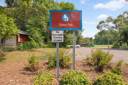 Many parks are located nearby including Quincy Park.