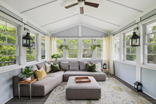 Photo for 16655 32nd Avenue N, Plymouth, MN 55447 - Listing #6430181 The three-season porch is the ultimate space to enjoy the private views and offers peace and quiet for an escape from the stressors of daily life. Imagine enjoying a favorite book in this room!