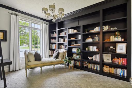 Photo for 16655 32nd Avenue N, Plymouth, MN 55447 - Listing #6430181 Huge double doors lead to the main level library. An ideal reading room with the floor to ceiling bookcases or make it a home office.