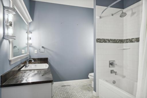 Photo for 16655 32nd Avenue N, Plymouth, MN 55447 - Listing #6430181 Upper hall bath in gorgeous and finished to the same quality of the rest of the home.