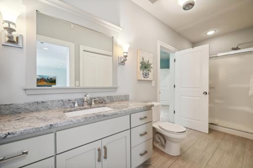 Photo for 16655 32nd Avenue N, Plymouth, MN 55447 - Listing #6430181 Lower-level bath with shower is finished to the same high quality of the rest of the home. The second laundry is also located here.