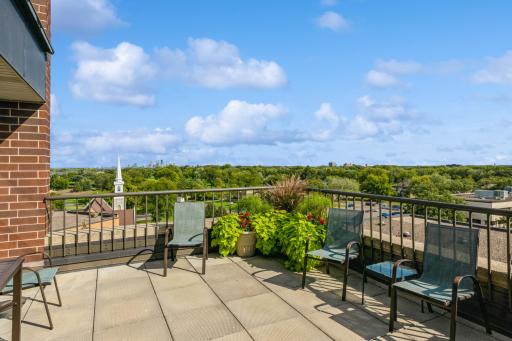 Community Deck on the East Side of the Building