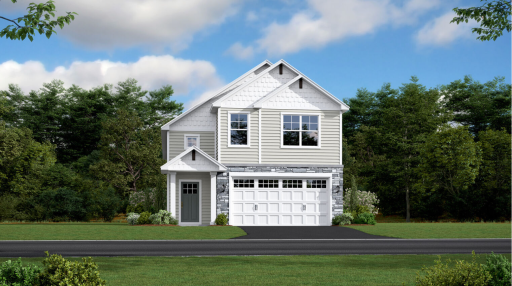 Excellent curb appeal! Introducing our Roosevelt II plan with superior craftmanship and contemporary design, this is a wonderful place to call home. (Exterior rendering, actual home's finishes may vary slightly)
