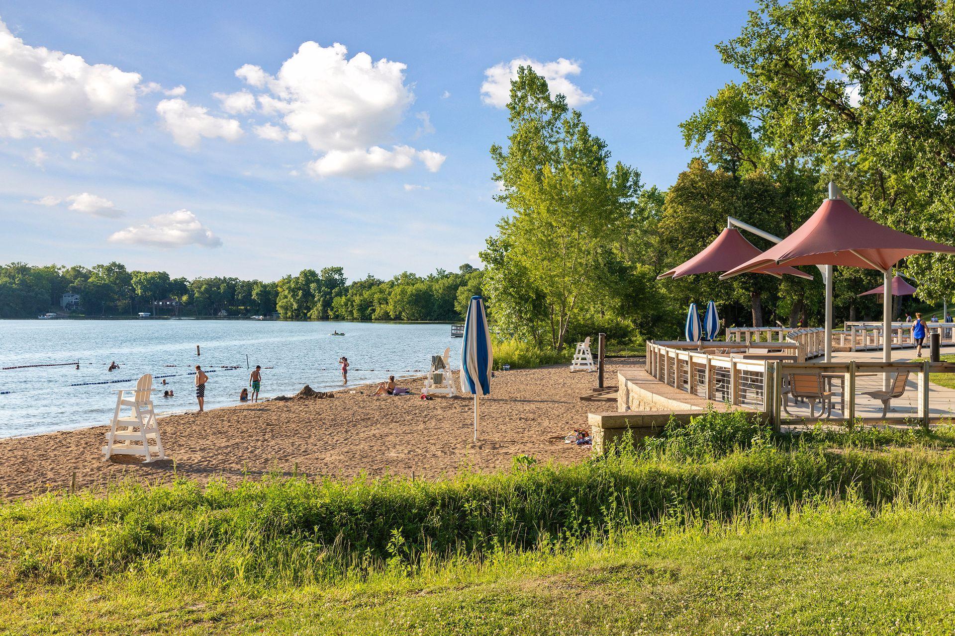The Riley Lake Park swimming beach is a spot for summer fun!