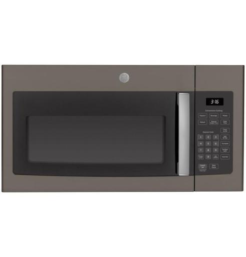 GE 1.6 Cu Ft over the range microwave in slate