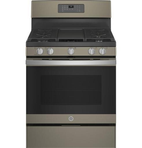 GE 30 inch free-standing gas range in slate