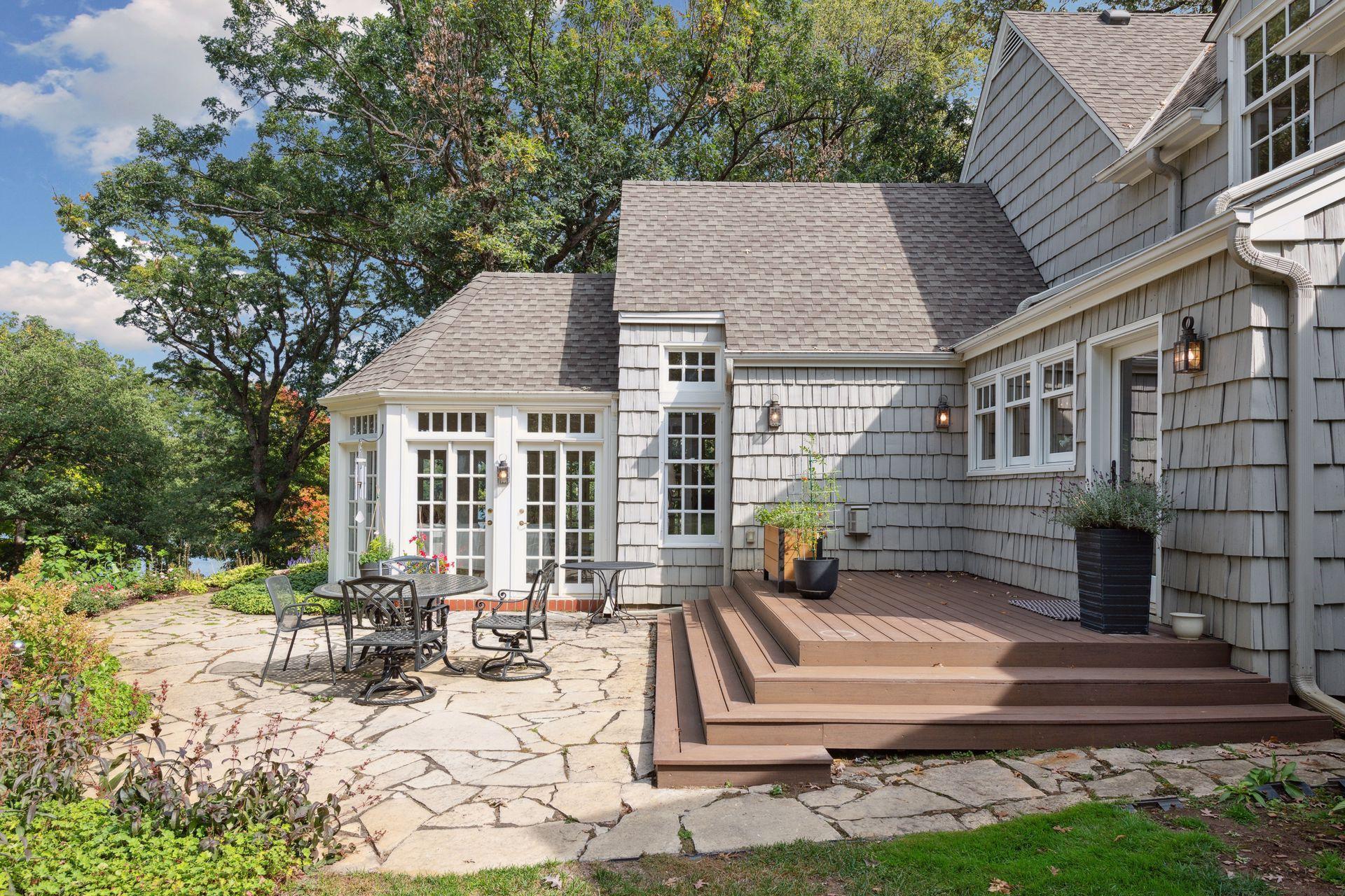 Composite Decking off of the Kitchen