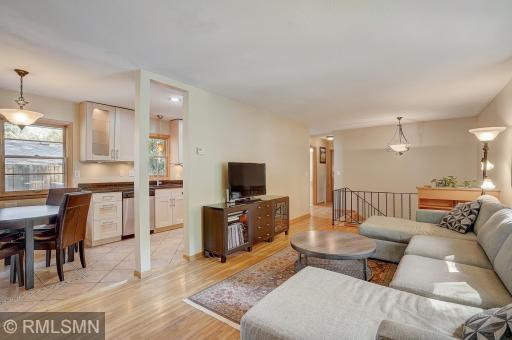 View from the fireplace looking back towards the entry