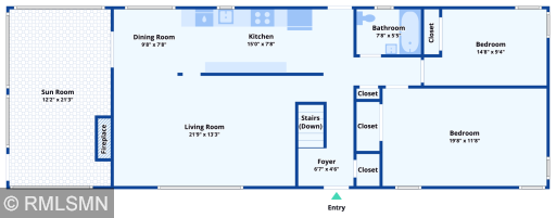 Upper level/main floor layout