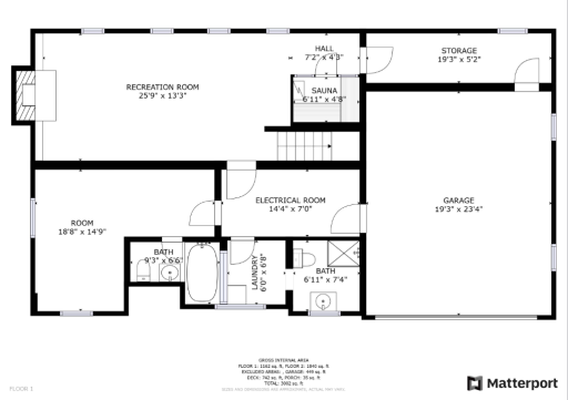 Floor Plan - Lower level.