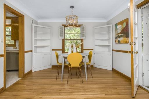 Corner cabinets are not built-in and can stay with property