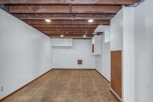 Partially finished lower level with brand new 3/4 bath