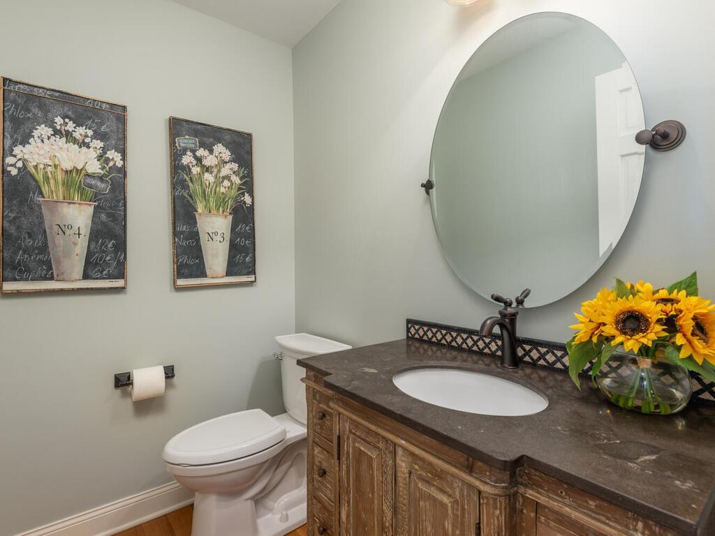 Powder bath on main level