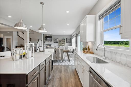 An open yet connected home plan design for daily living.