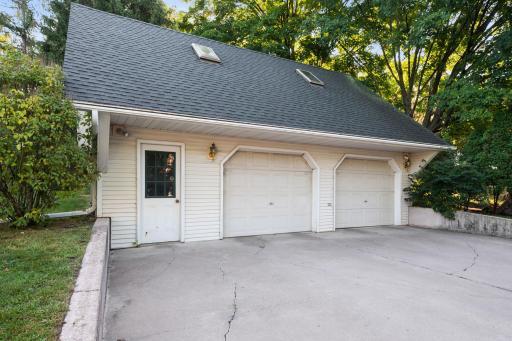This 30x24 garage is heated and insulated and has plenty of space for vehicles and for additional storage. There is an unfinished upper level as well!