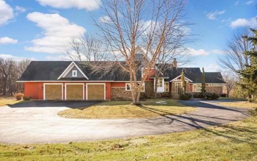 The home features an extra large, heated, three car garage.