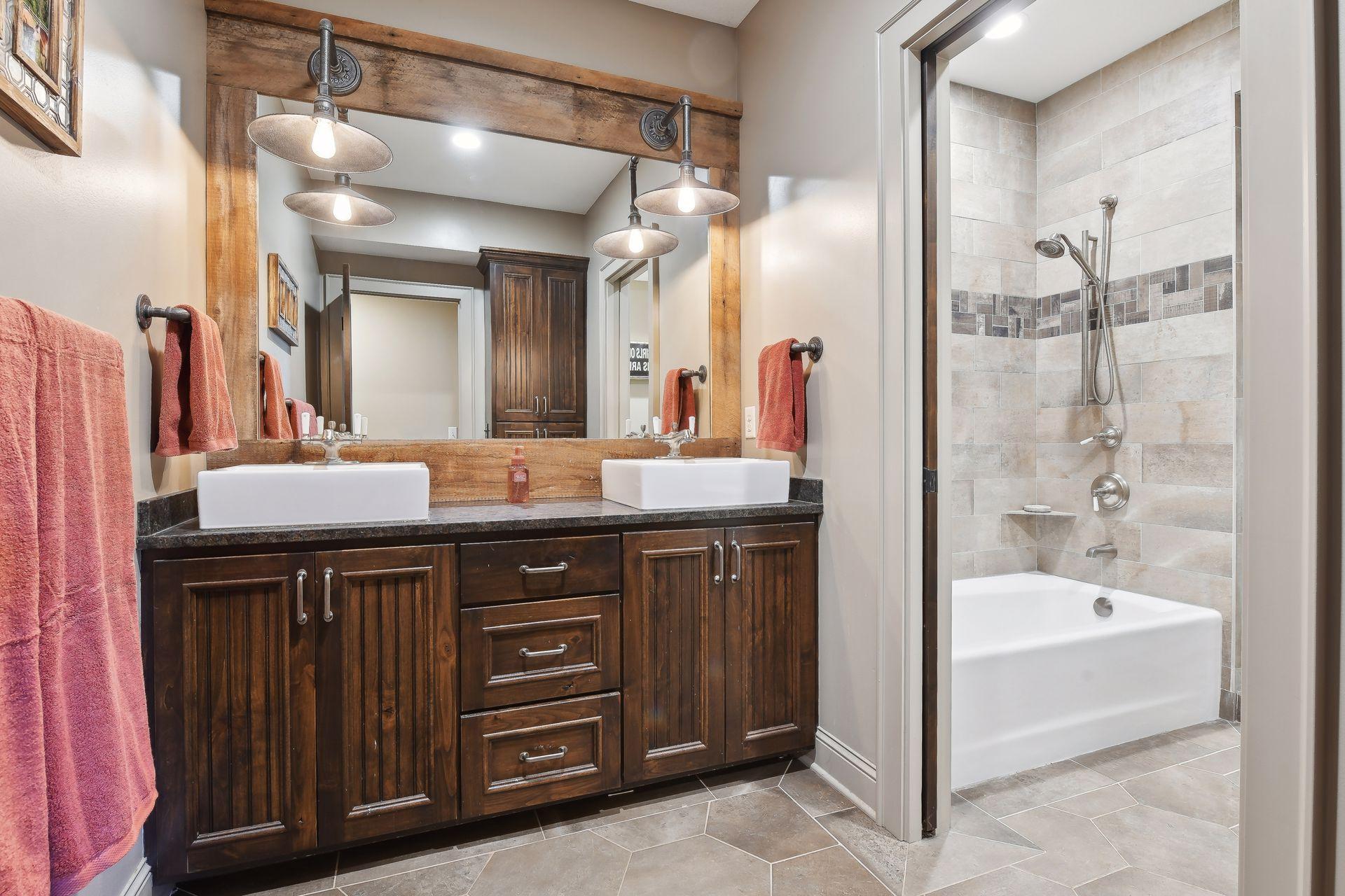 Lower level bathroom