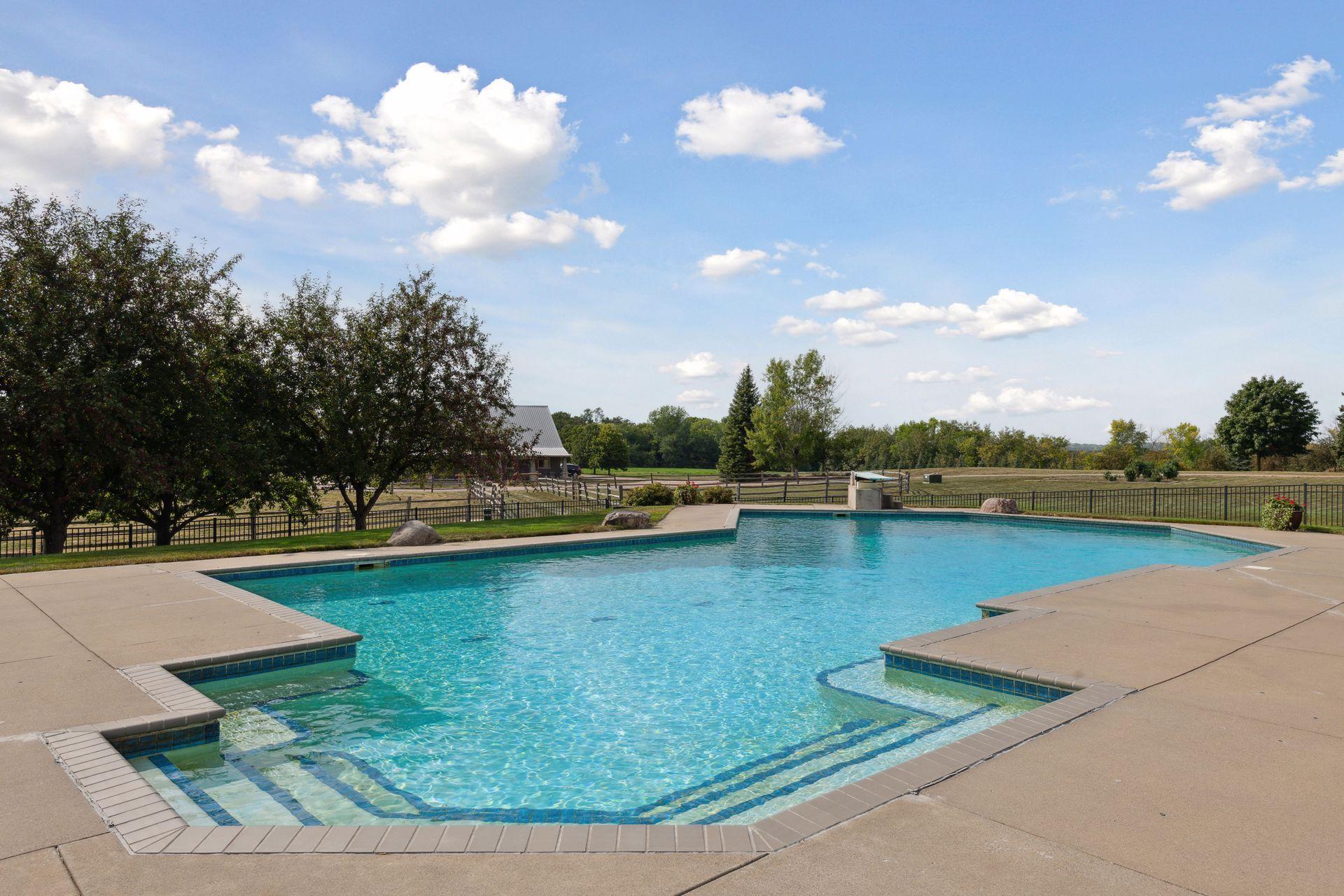 Great view of whole property from pool