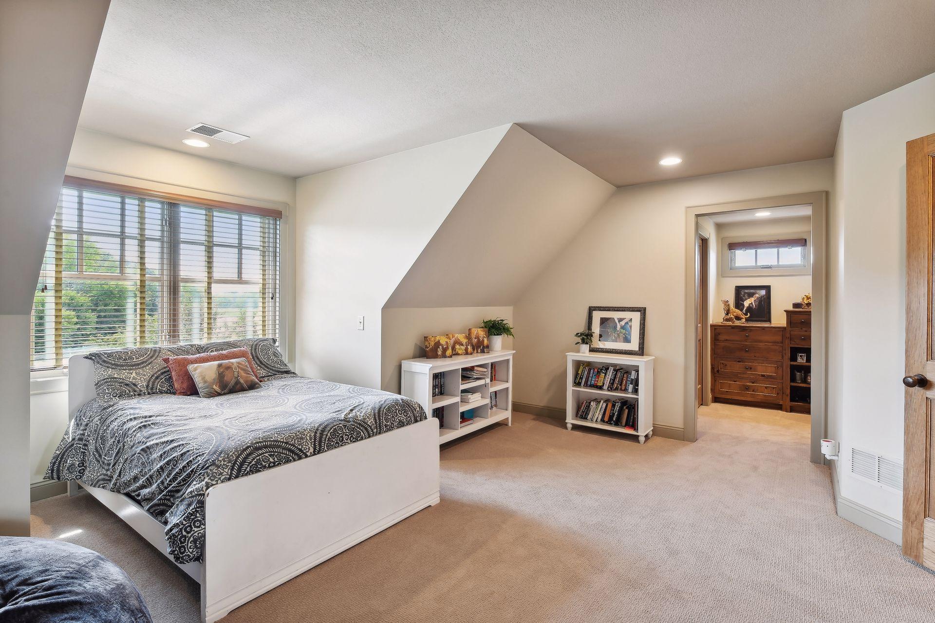 The two upper level junior suites are highlighted by views of the property