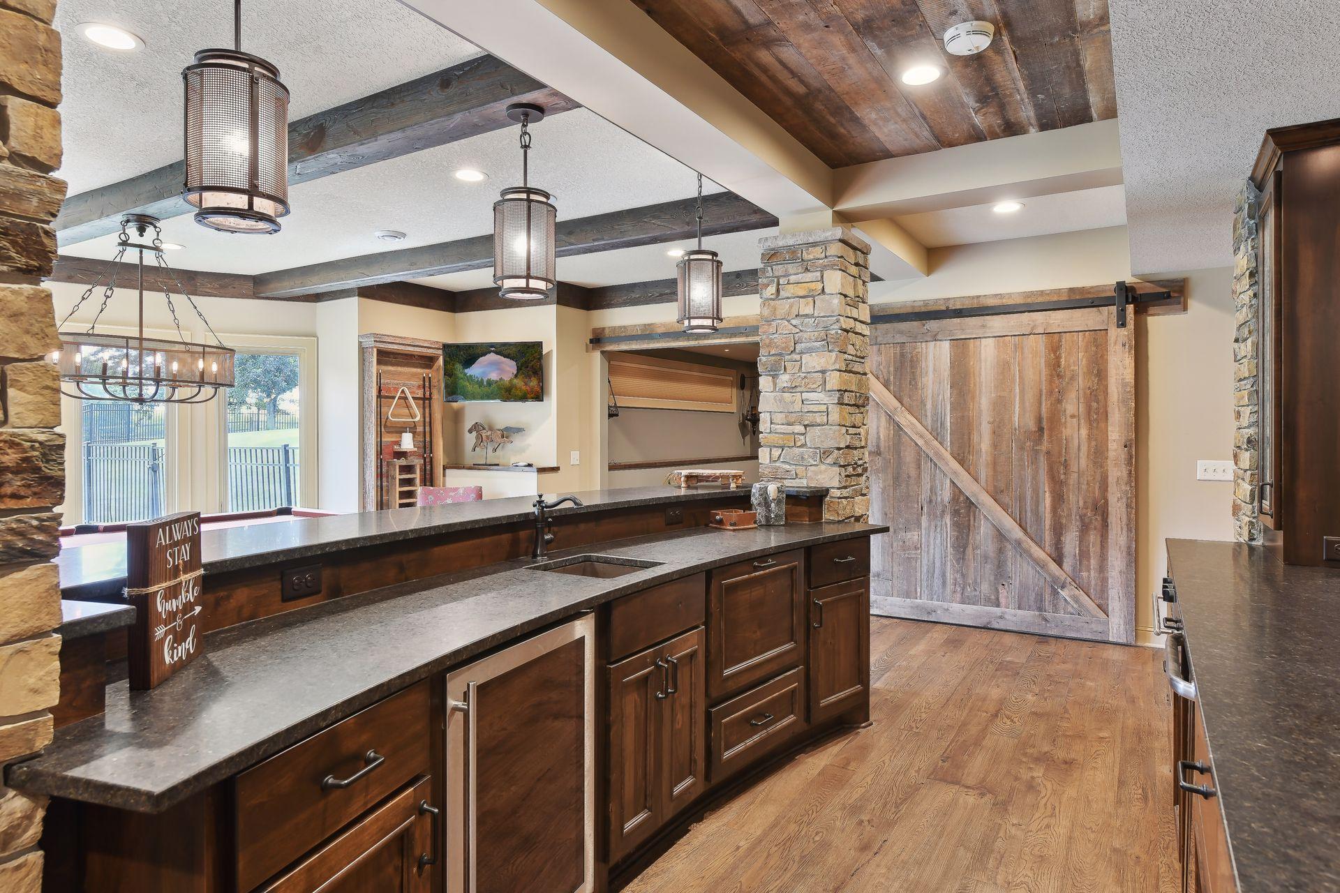 Lower level bar area