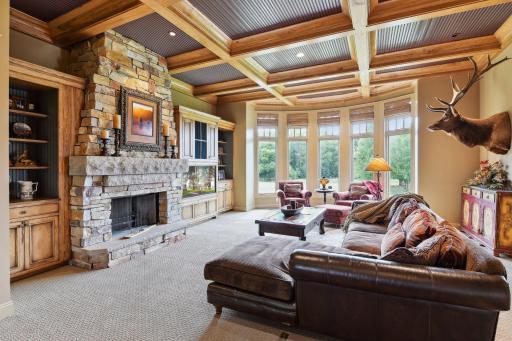 Exceptional level of detail in this main level family room.