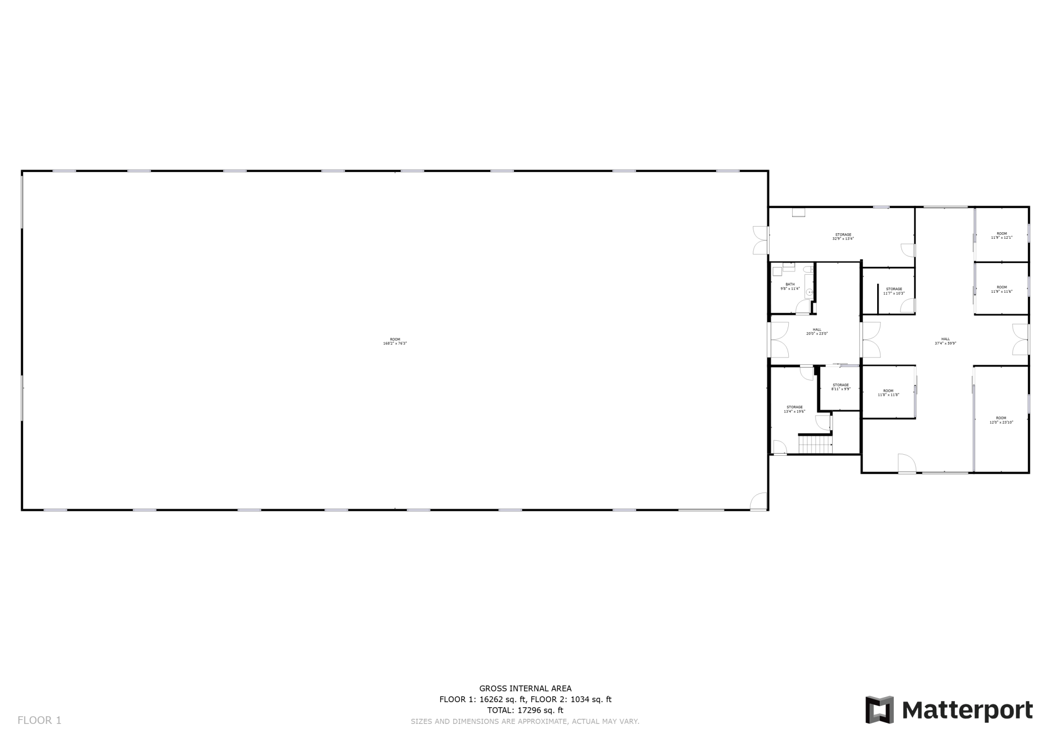 Stables and indoor riding arena