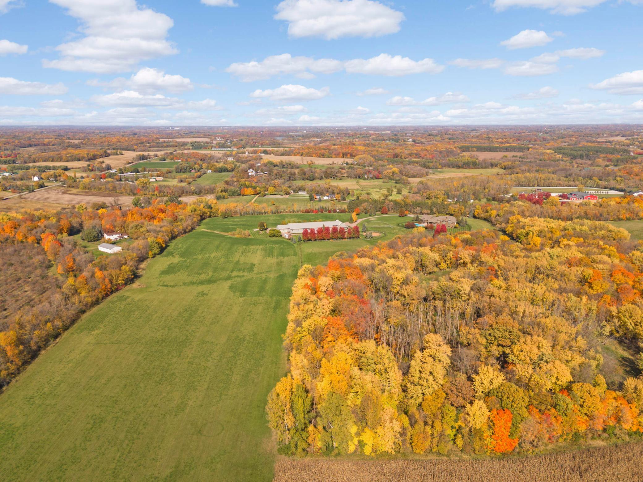 View looking north from southern edge of property