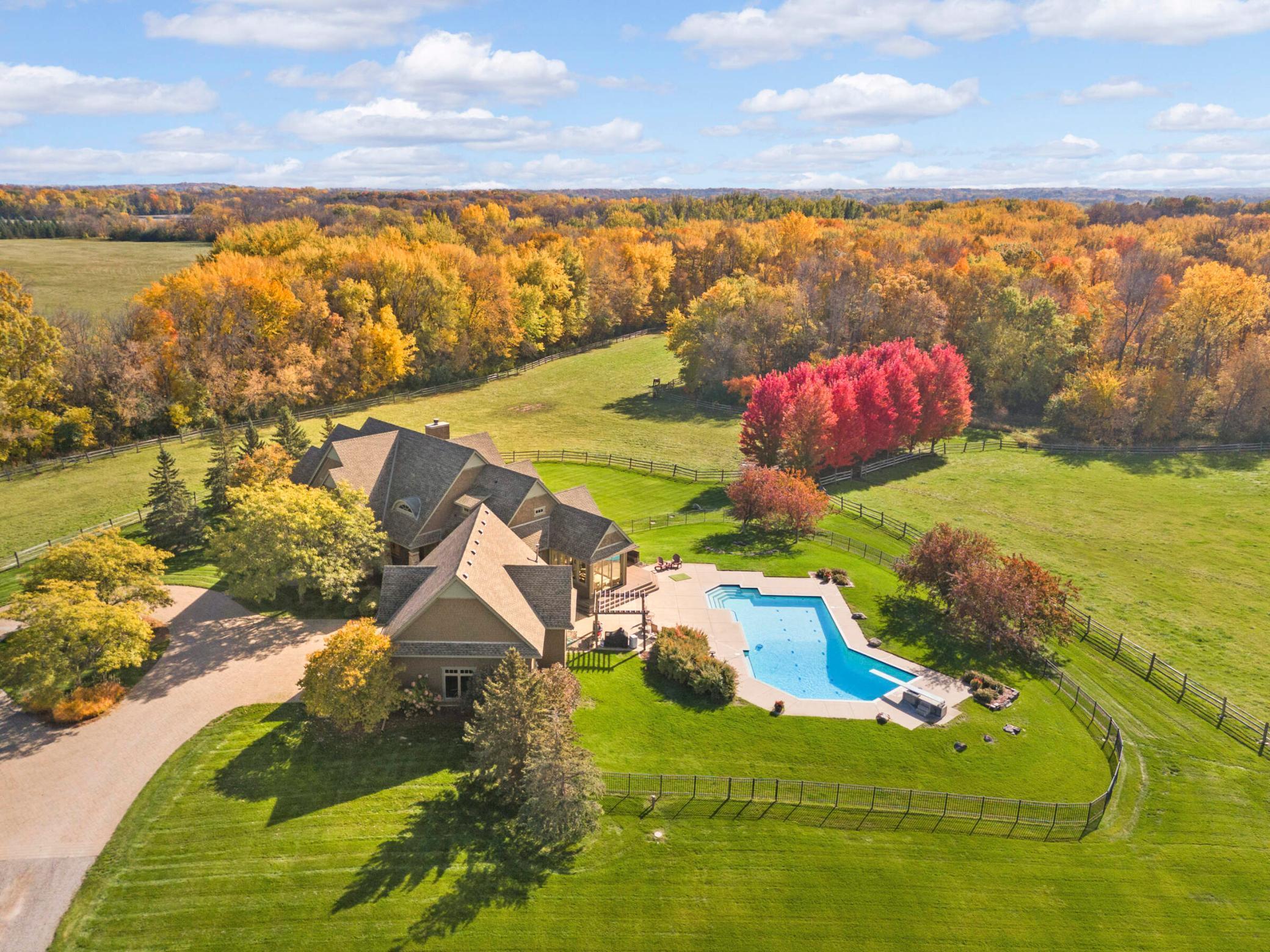 Beautiful colors surround this private estate
