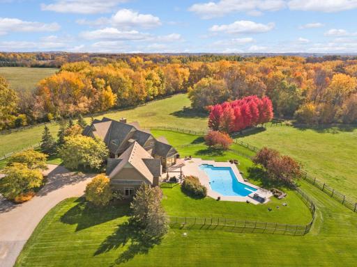 Beautiful colors surround this private estate