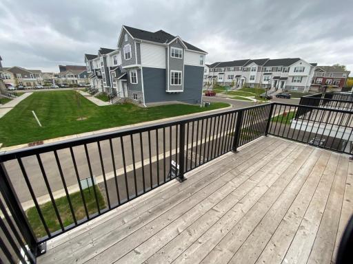 Large deck conveniently located off the kitchen.